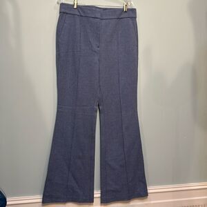 LOFT NWT wide leg blue flare dress pants Size 12